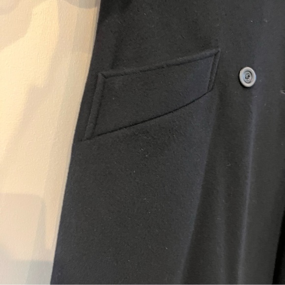 Made in USA 💯 Luxury Wool MAXI 12-14 Black Dress Coat STEVE by Searle - Picture 8 of 10